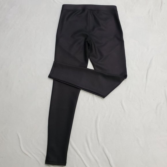 Express Black Faux Leather Moto Style Leggings, Small - Picture 5 of 5